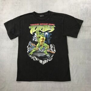 Vintage Y2K Teenage Mutant Ninja Turtles TMNT  Shirt Boys Medium Youth Kid Black